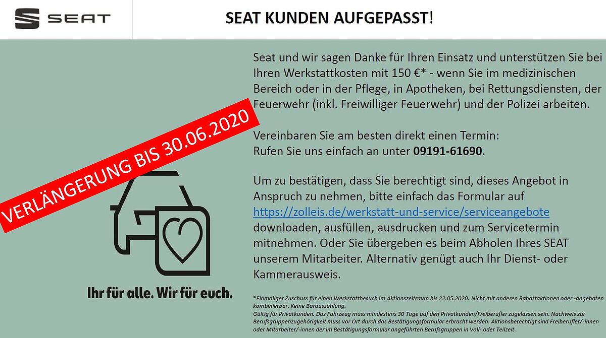 Ihr für Alle. Wir für Euch